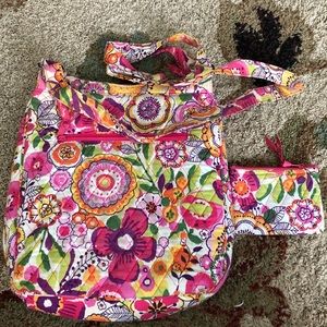 Vera Bradley clementine hipster and zip pouch